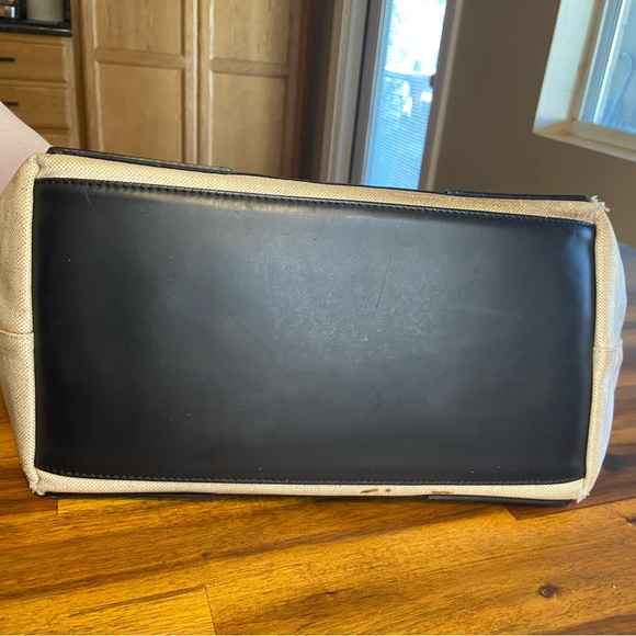 Balenciaga Paris Tote Bag Handbag Black and Cream Authentic - Picture 7 of 12